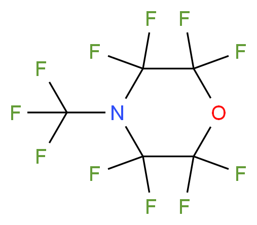 2,2,3,3,5,5,6,6-octafluoro-4-(trifluoromethyl)morpholine_分子结构_CAS_382-28-5