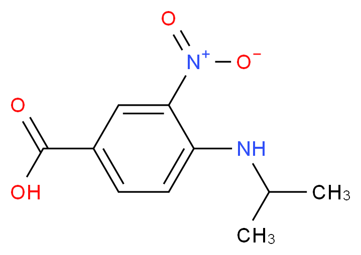 4-(Isopropylamino)-3-nitrobenzoic acid_分子结构_CAS_284672-95-3)