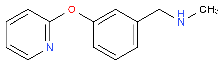 N-methyl-N-[3-(pyridin-2-yloxy)benzyl]amine_分子结构_CAS_871825-60-4)