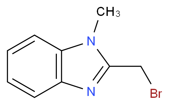 2-bromomethyl-1-methyl-1h-benzimidazole_分子结构_CAS_136099-52-0)