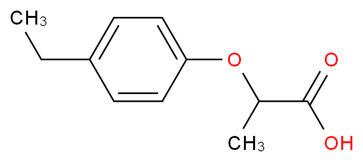 2-(4-Ethylphenoxy)propanoic acid_分子结构_CAS_99761-31-6)