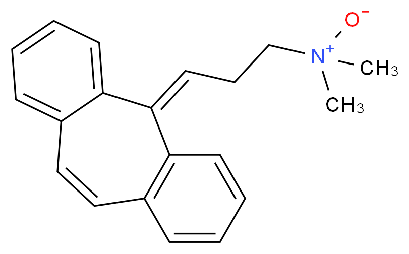 N,N-dimethyl-3-[(2Z)-tricyclo[9.4.0.0<sup>3</sup>,<sup>8</sup>]pentadeca-1(11),3(8),4,6,9,12,14-heptaen-2-ylidene]propanamine oxide_分子结构_CAS_6682-26-4