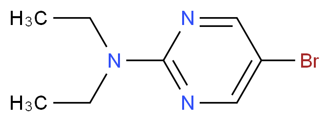 5-BROMO-N,N-DIETHYLPYRIMIDIN-2-AMINE_分子结构_CAS_433684-23-2)