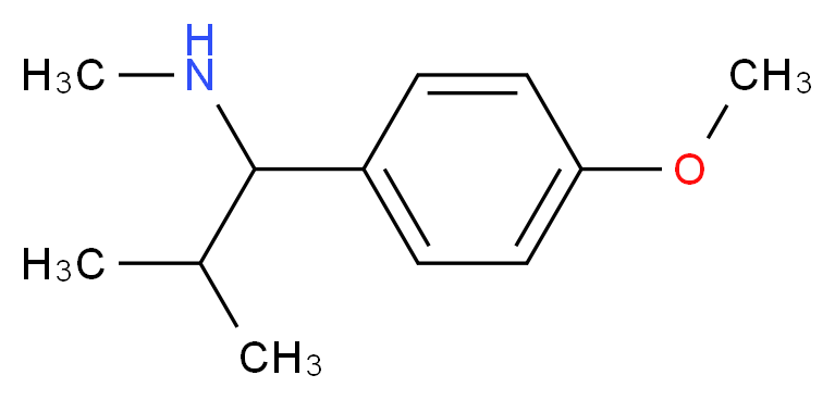 [1-(4-methoxyphenyl)-2-methylpropyl](methyl)amine_分子结构_CAS_881486-12-0