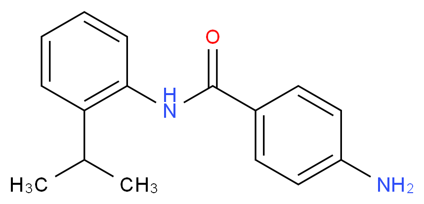 4-Amino-N-(2-isopropylphenyl)benzamide_分子结构_CAS_)