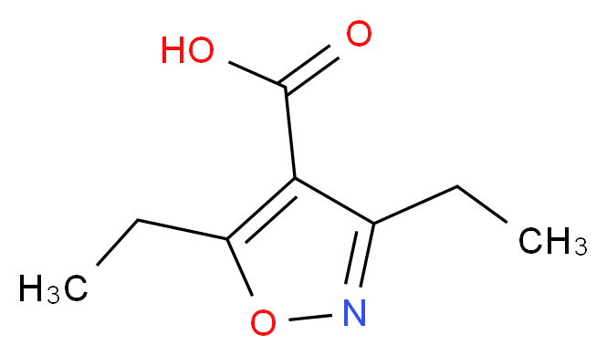 diethyl-1,2-oxazole-4-carboxylic acid_分子结构_CAS_216700-85-5