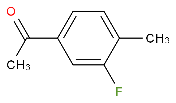 1-(3-fluoro-4-methylphenyl)ethan-1-one_分子结构_CAS_)