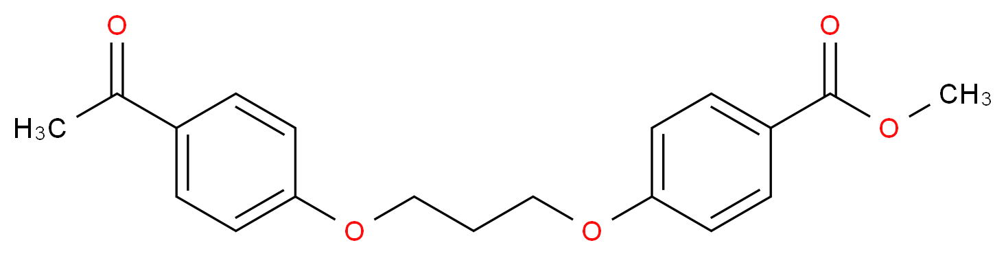 methyl 4-[3-(4-acetylphenoxy)propoxy]benzenecarboxylate_分子结构_CAS_937602-04-5)