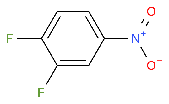 1,2-二氟-4-硝基苯_分子结构_CAS_369-34-6)