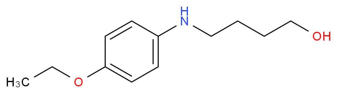 4-(4-Ethoxy-phenylamino)-butan-1-ol_分子结构_CAS_356539-16-7)