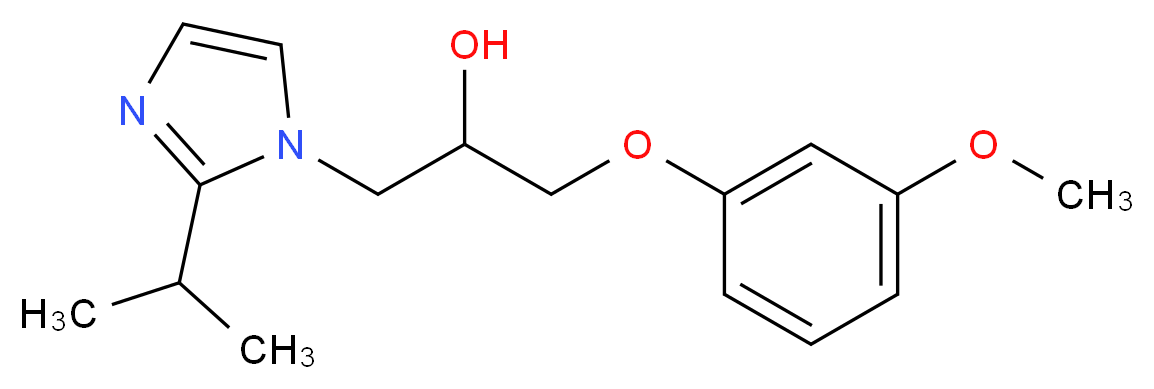 1-(2-isopropyl-1H-imidazol-1-yl)-3-(3-methoxyphenoxy)propan-2-ol_分子结构_CAS_)