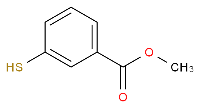 Methyl 3-Mercaptobenzoate_分子结构_CAS_72886-42-1)