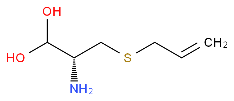 (2R)-2-amino-3-(prop-2-en-1-ylsulfanyl)propane-1,1-diol_分子结构_CAS_21593-77-1