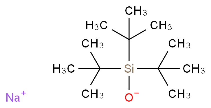 sodium tri-tert-butylsilanolate_分子结构_CAS_461703-02-6