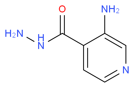 3-Aminoisonicotinohydrazide_分子结构_CAS_64189-08-8)