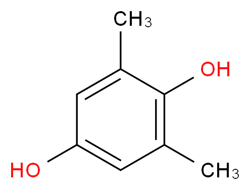 2,6-dimethylbenzene-1,4-diol_分子结构_CAS_654-42-2