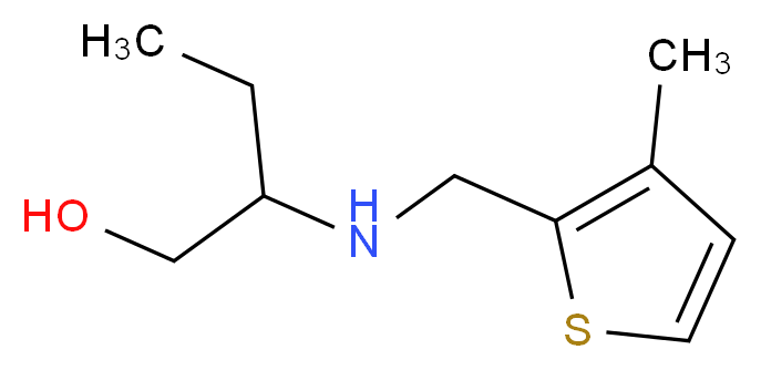 2-[(3-Methyl-thiophen-2-ylmethyl)-amino]-butan-1-ol_分子结构_CAS_)