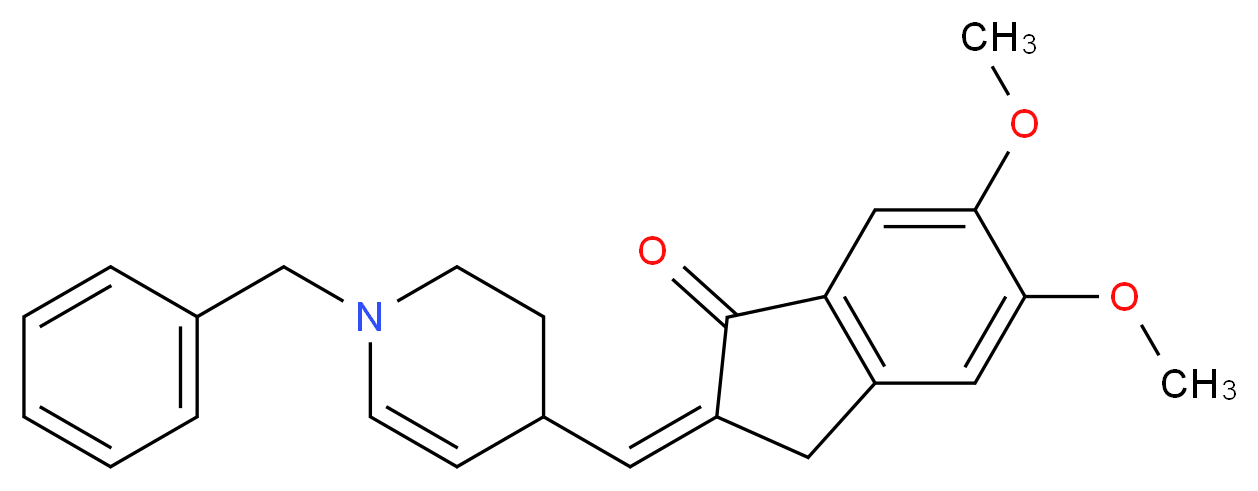 1-Benzyl-4-(5,6-dimethoxy-1-oxoindan-2-yl)methylene-1,2,3,4-tetrahydropyridine_分子结构_CAS_1020661-51-1)