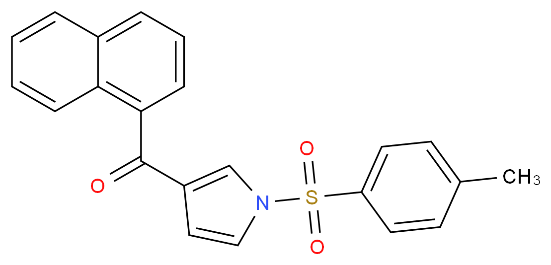 1-Tosyl-3-(1-naphthoyl)pyrrole_分子结构_CAS_129667-10-3)