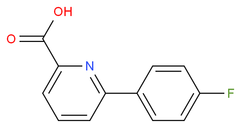 6-(4-FLUOROPHENYL)PICOLINIC ACID_分子结构_CAS_863704-60-3)