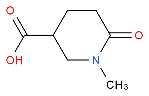 1-Methyl-6-oxopiperidine-3-carboxylic acid_分子结构_CAS_22540-51-8)