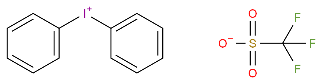 二苯基碘三氟磺酸盐_分子结构_CAS_66003-76-7)