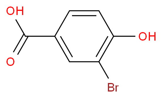 3-溴-4-羟基苯甲酸_分子结构_CAS_14348-41-5)