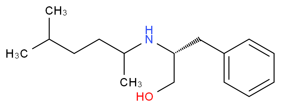(2R)-2-[(1,4-dimethylpentyl)amino]-3-phenyl-1-propanol_分子结构_CAS_)