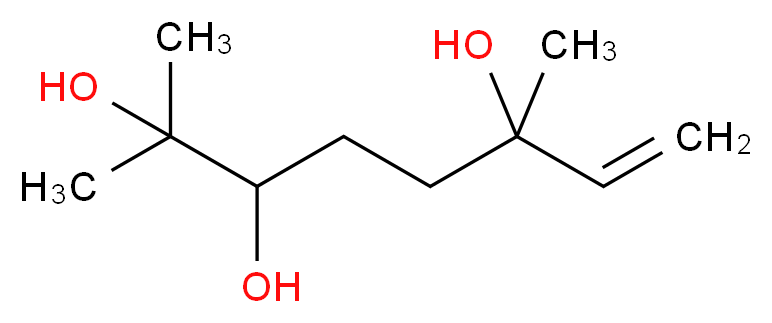 2,6-dimethyloct-7-ene-2,3,6-triol_分子结构_CAS_73815-21-1