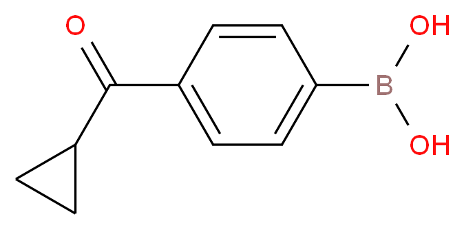 (4-cyclopropanecarbonylphenyl)boronic acid_分子结构_CAS_959861-28-0