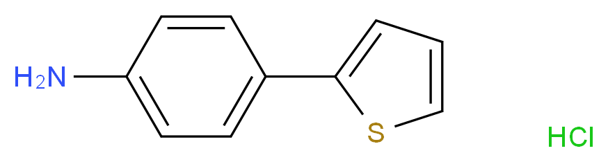 4-(Thien-2-yl)aniline hydrochloride_分子结构_CAS_70010-48-9)