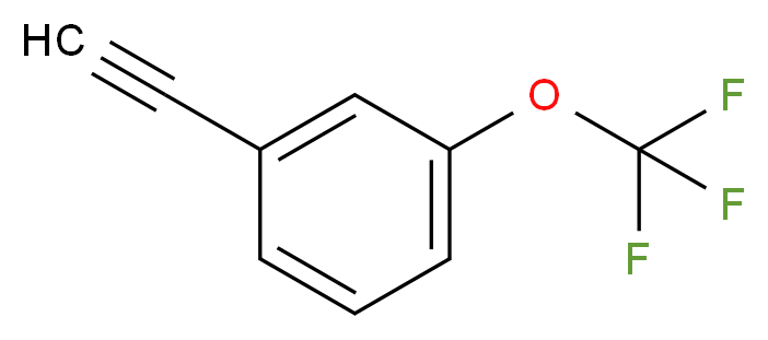 3-(Trifluoromethoxy)phenylacetylene 98%_分子结构_CAS_866683-57-0)