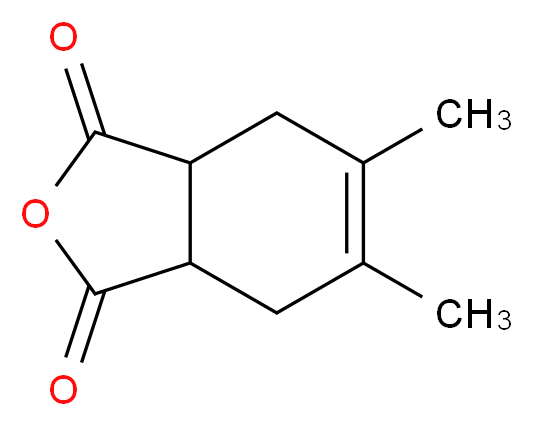 5,6-dimethyl-1,3,3a,4,7,7a-hexahydro-2-benzofuran-1,3-dione_分子结构_CAS_5438-24-4
