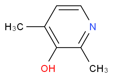 2,4-Dimethyl-3-hydroxypyridine 97%_分子结构_CAS_27296-76-0)