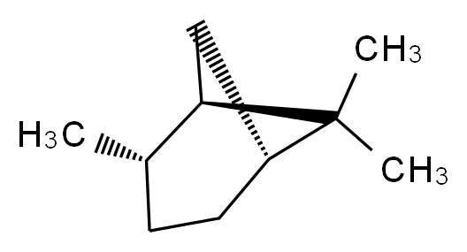 (1R,2S,5R)-2,6,6-trimethylbicyclo[3.1.1]heptane_分子结构_CAS_4795-86-2