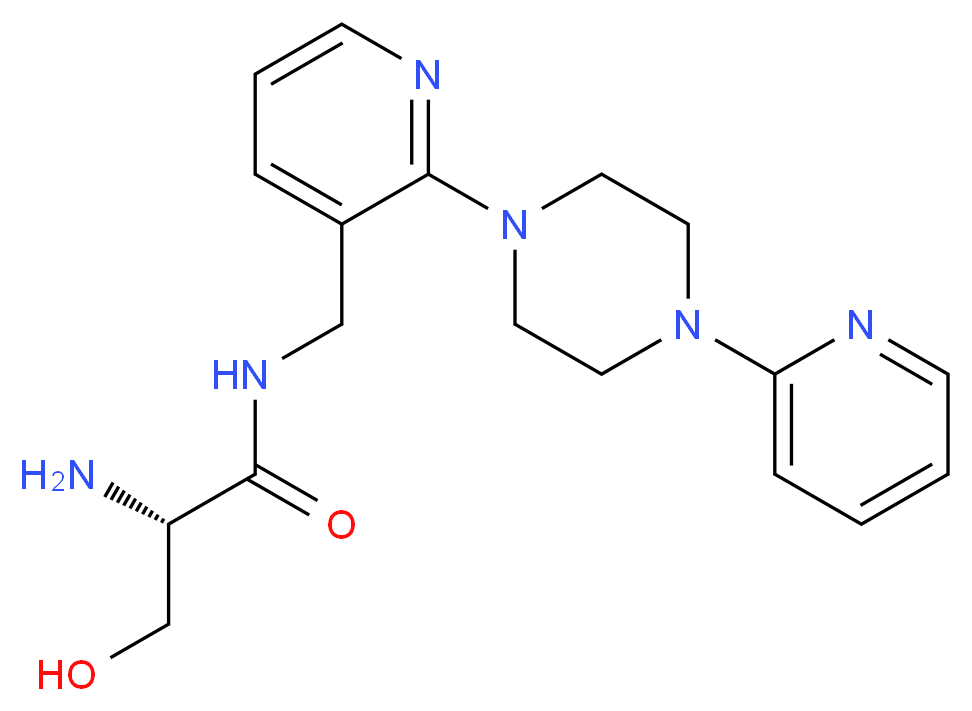 N~1~-{[2-(4-pyridin-2-ylpiperazin-1-yl)pyridin-3-yl]methyl}-L-serinamide_分子结构_CAS_)