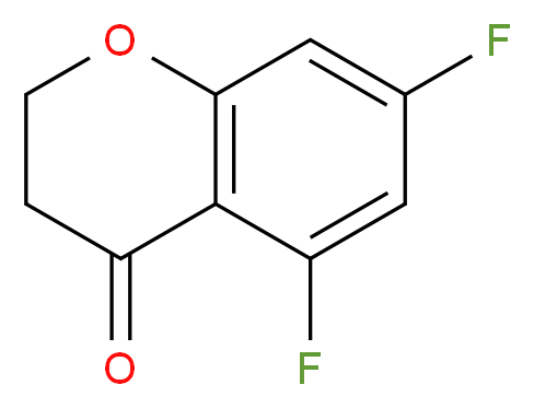 5,7-difluoro-3,4-dihydro-2H-1-benzopyran-4-one_分子结构_CAS_844648-22-2