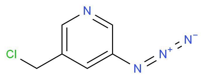 3-AZIDO-5-(CHLOROMETHYL)PYRIDINE_分子结构_CAS_443964-36-1)