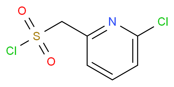 (6-chloropyridin-2-yl)methanesulfonyl chloride_分子结构_CAS_1196155-59-5)