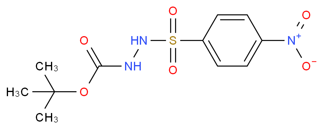 1-Boc-2-(4-硝基苯磺酰基)肼_分子结构_CAS_333440-71-4)