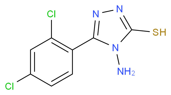 4-Amino-5-(2,4-dichlorophenyl)-4H-1,2,4-triazole-3-thiol_分子结构_CAS_93677-89-5)