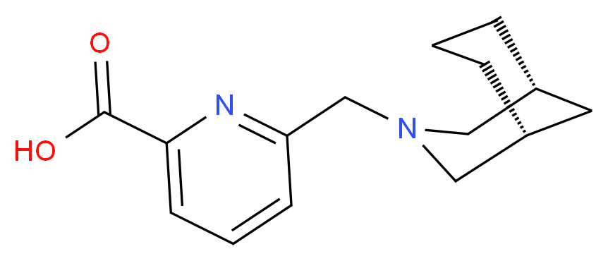6-[(1R*,5S*)-3-azabicyclo[3.3.1]non-3-ylmethyl]pyridine-2-carboxylic acid_分子结构_CAS_)