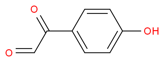 2-(4-hydroxyphenyl)-2-oxoacetaldehyde_分子结构_CAS_24645-80-5