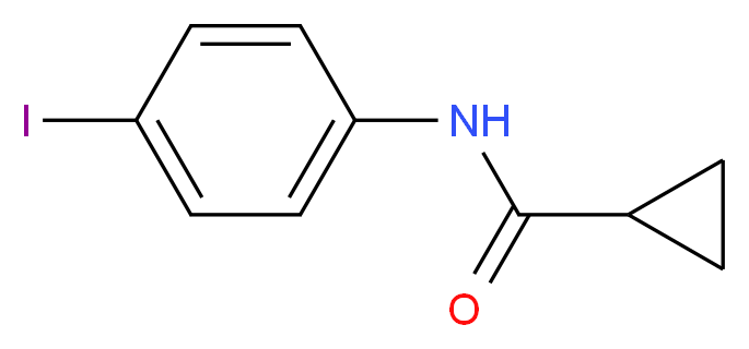 N-(4-iodophenyl)cyclopropanecarboxamide_分子结构_CAS_23779-17-1