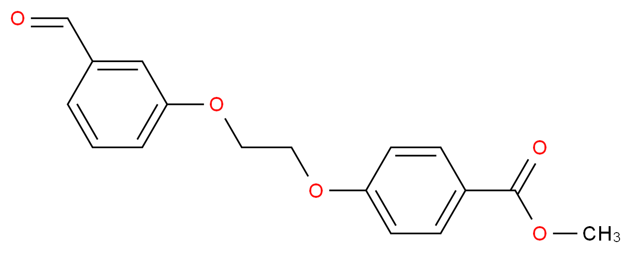 Methyl 4-[2-(3-formylphenoxy)ethoxy]-benzenecarboxylate_分子结构_CAS_)