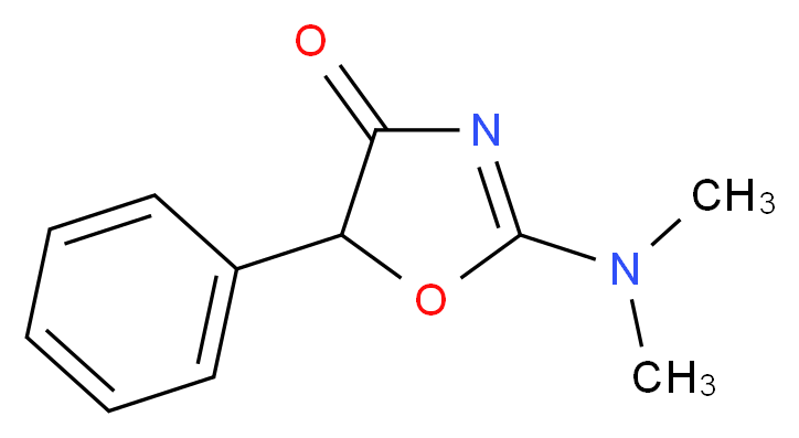 2-(dimethylamino)-5-phenyl-2-oxazolin-4-one_分子结构_CAS_655-05-0)