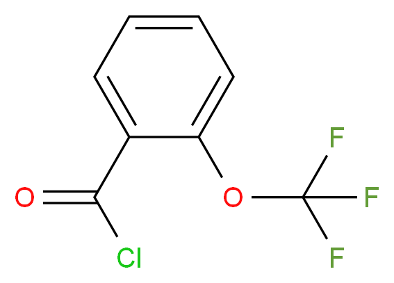 o-Trifluoromethoxybenzoyl chloride_分子结构_CAS_162046-61-9)