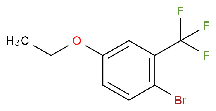 1-bromo-4-ethoxy-2-(trifluoromethyl)benzene_分子结构_CAS_156605-95-7