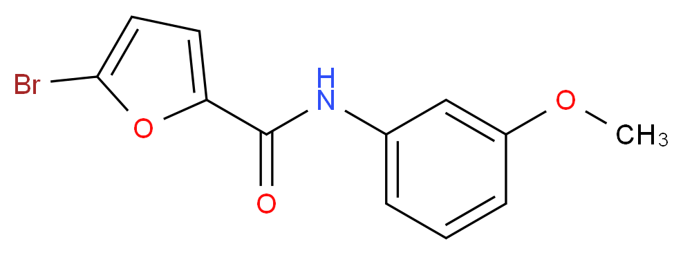 5-bromo-N-(3-methoxyphenyl)-2-furamide_分子结构_CAS_75991-00-3)