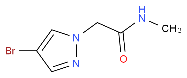 2-(4-bromo-1H-pyrazol-1-yl)-N-methylacetamide_分子结构_CAS_1179904-89-2